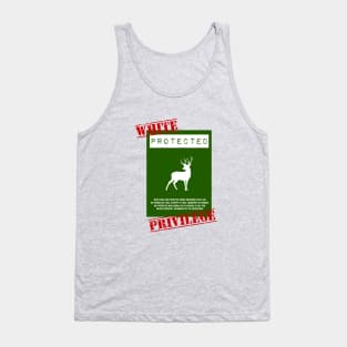 White and Albino Deer Privilege Tank Top